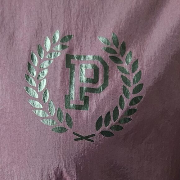 PINK VICTORIA SECRET Warm Maroon Hooded Sherpa Jacket Size M/L - Picture 5 of 16